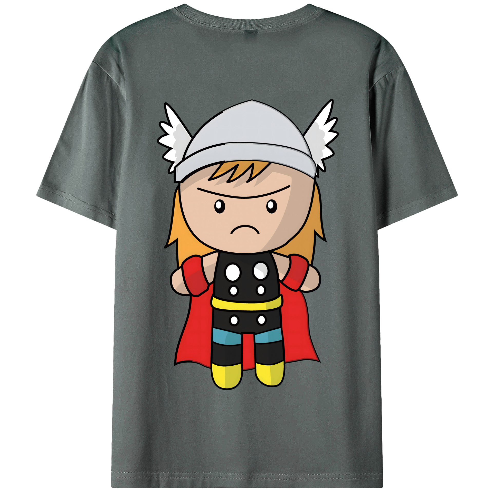（画像用） アベンジャーズ The Avengers 綿100％半袖Tシャツ（背面プリント）